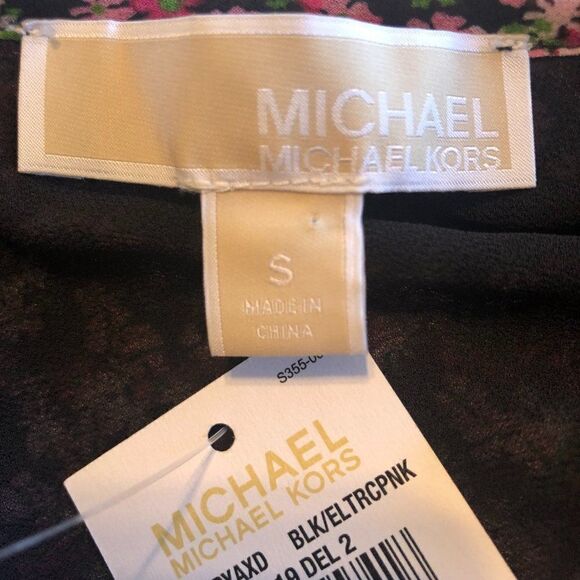 MICHAEL Michael Kors Layered Floral Multi-Color Top Size Small NWT - Picture 8 of 10